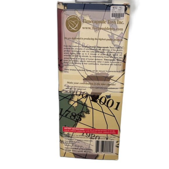 Limited Edition TimeCapsule Toys Talking Benjamin Franklin Doll - New - Picture 4 of 4